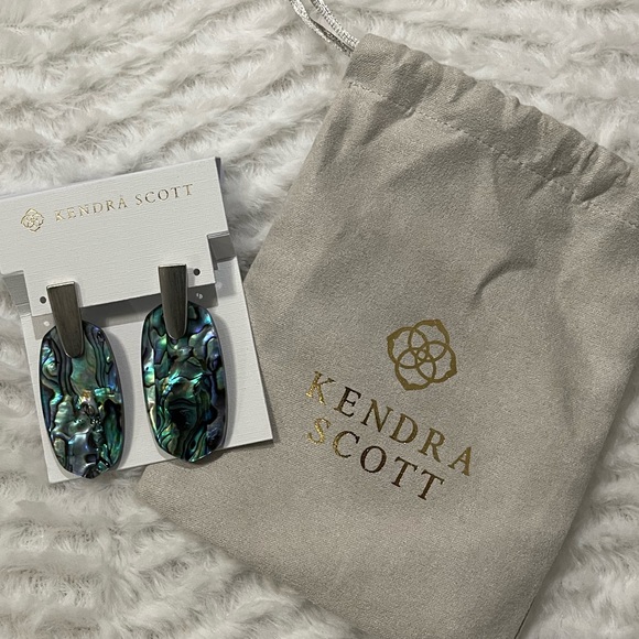 NWT Silver Aragon Earrings in Abalone Shell - Picture 2 of 5